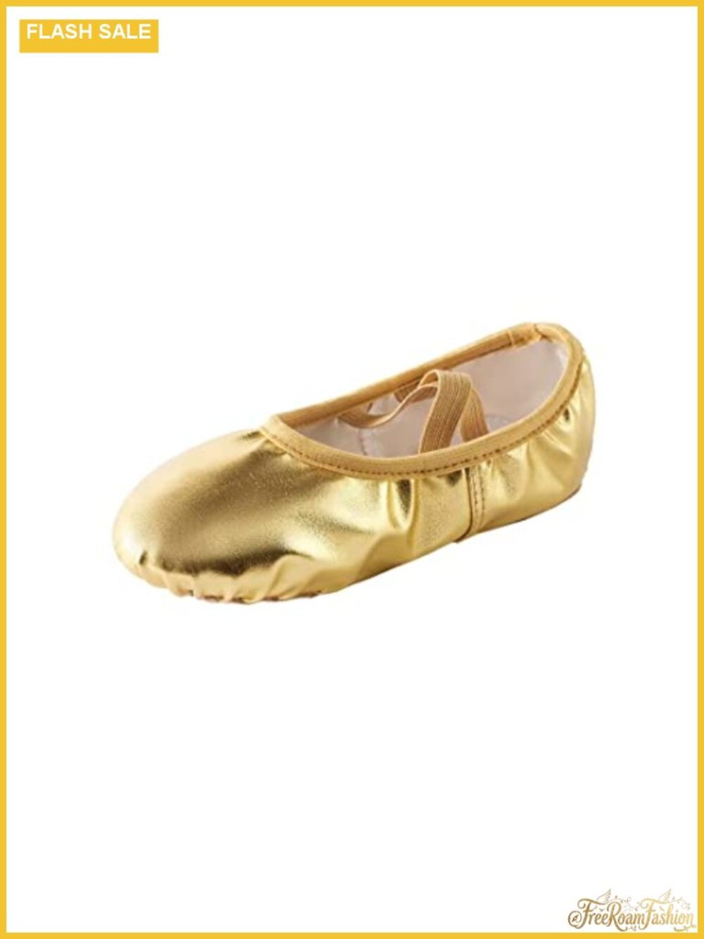 PU Leather Ballet Shoes Women Belly Dance Slipper